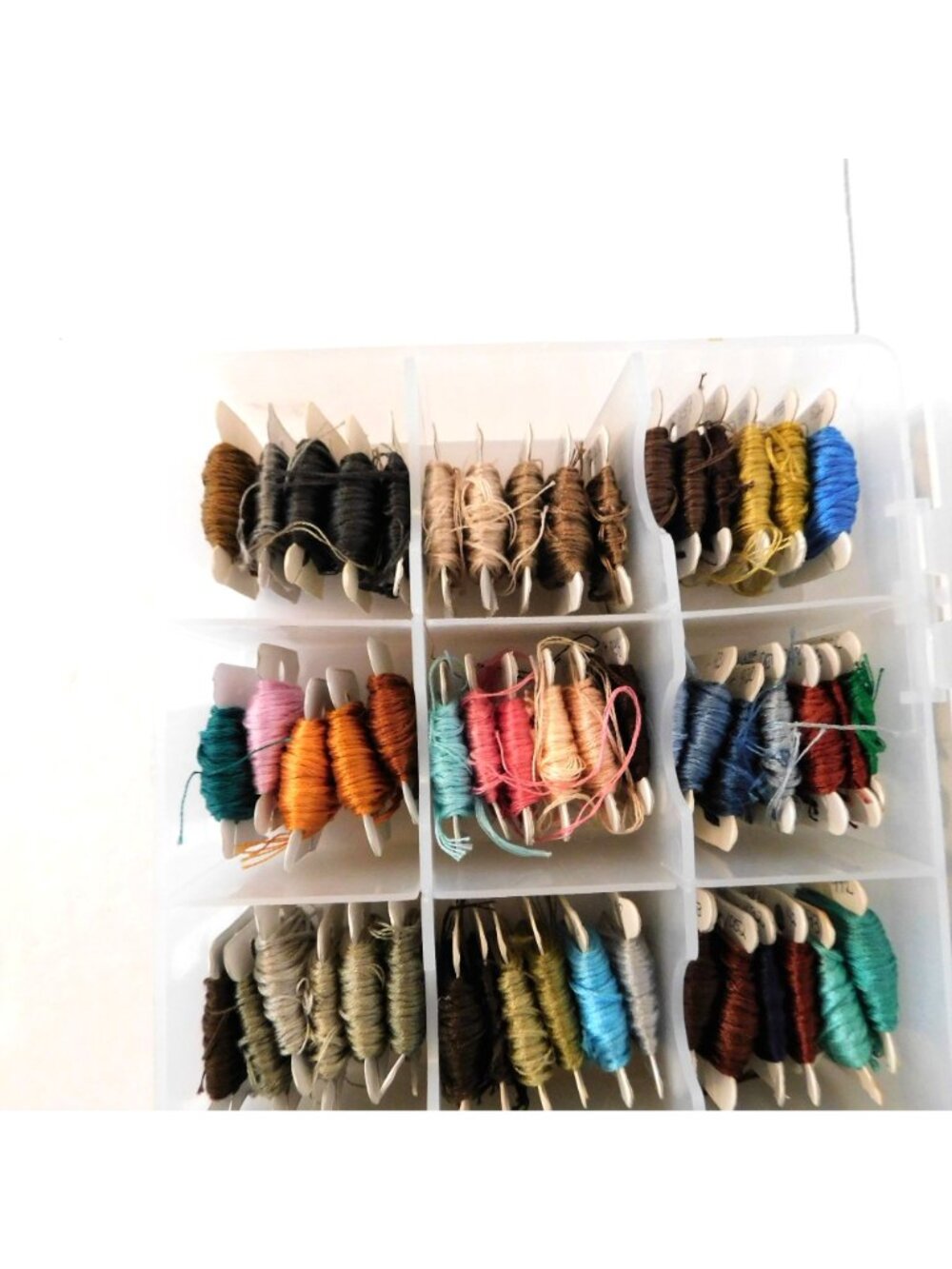 Assorted Embroidery Thread Kit Organizer Box 80+ Color Floss Sewing Cross Stitch - Picture 3 of 6